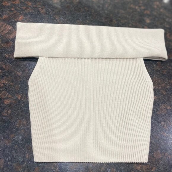 BABATON ARIZIA SCULPT KNIT TOP OFF SHOULDER SZ XXS PREPPY CHIC TOP - Picture 9 of 12